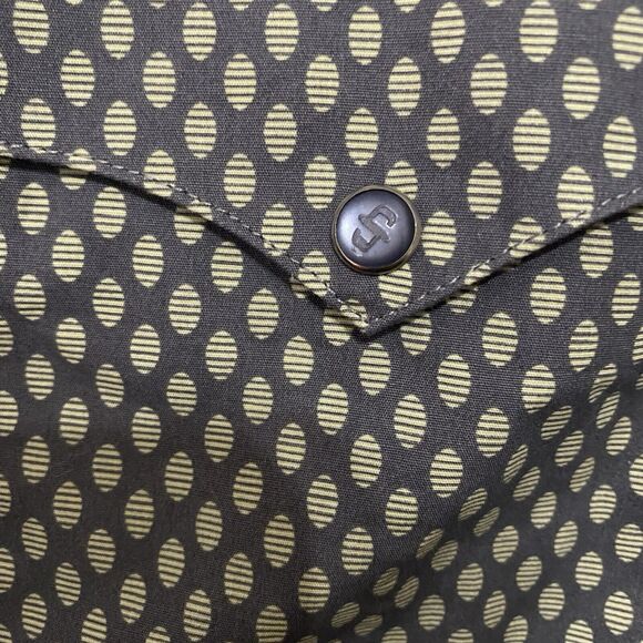 Stetson Pearl Snap Western Shirt Mens 2XL Gray Geometric Yoke Flip‎ Cuff Pockets - Picture 7 of 14